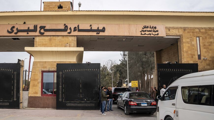 UN senior humanitarian coordinator for Gaza arrives to cross the Rafah border into the Gaza Strip on Jan. 17, 2024.