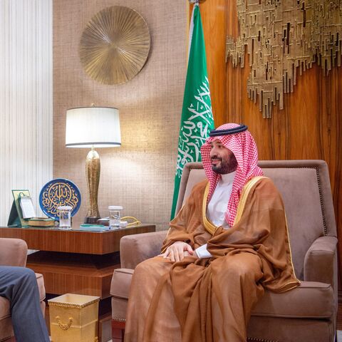 Saudi Crown Prince Mohammed bin Salman meets with Iranian foreign minister in Riyadh, Oct. 9, 2024. (SPA)