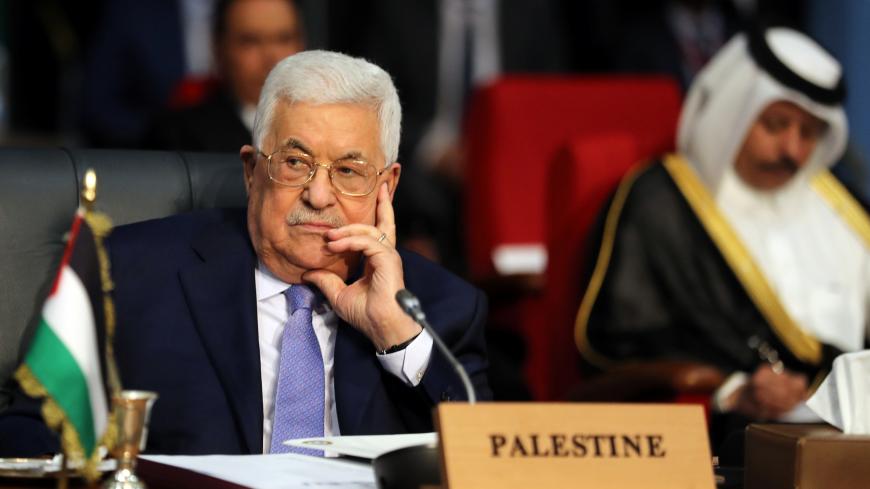 Palestinian President Mahmoud Abbas attends a summit between Arab league and European Union member states, in the Red Sea resort of Sharm el-Sheikh, Egypt, February 24, 2019. REUTERS/Mohamed Abd El Ghany - RC163E99B150